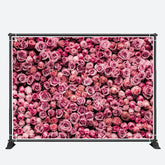 Aperturee - Dense Pink Flowers Photo Valentines Day Backdrop
